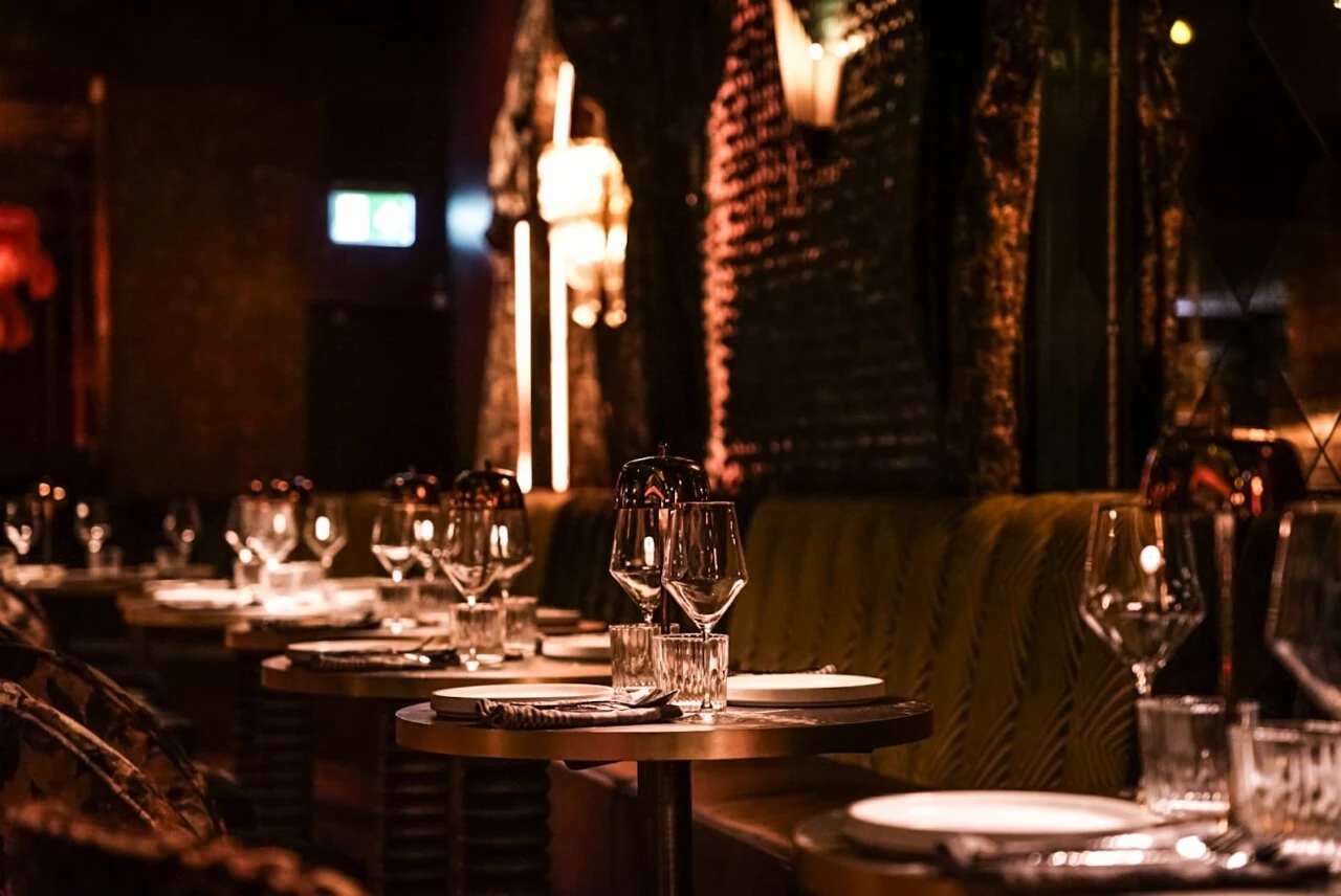 An intimate table setting inside Ntourage