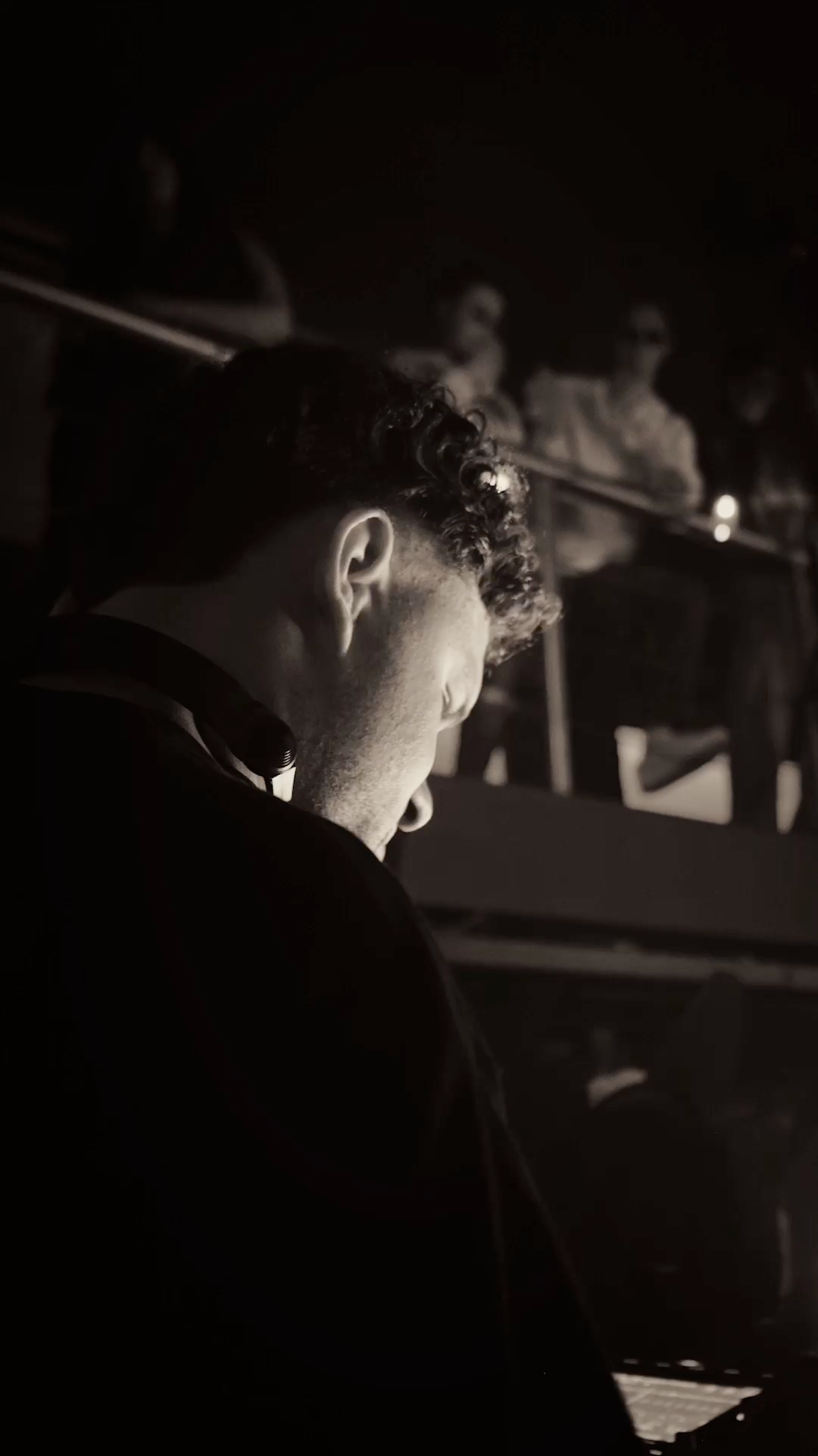 May focused on the music during a Corazón experience